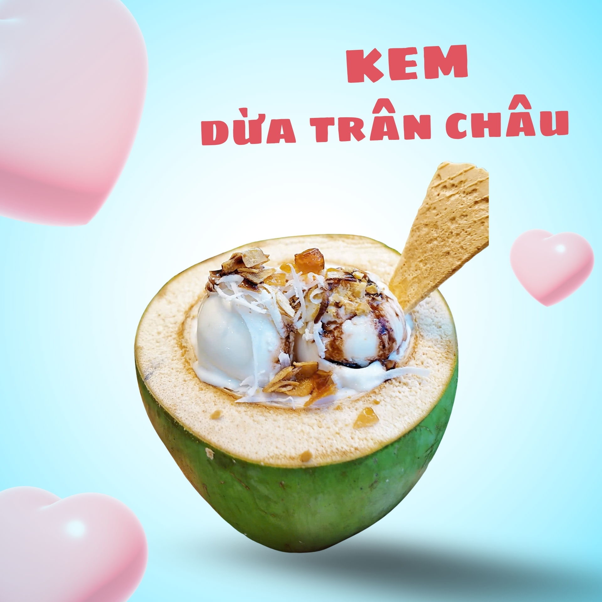 Kem Dừa Trân Châu SuTi