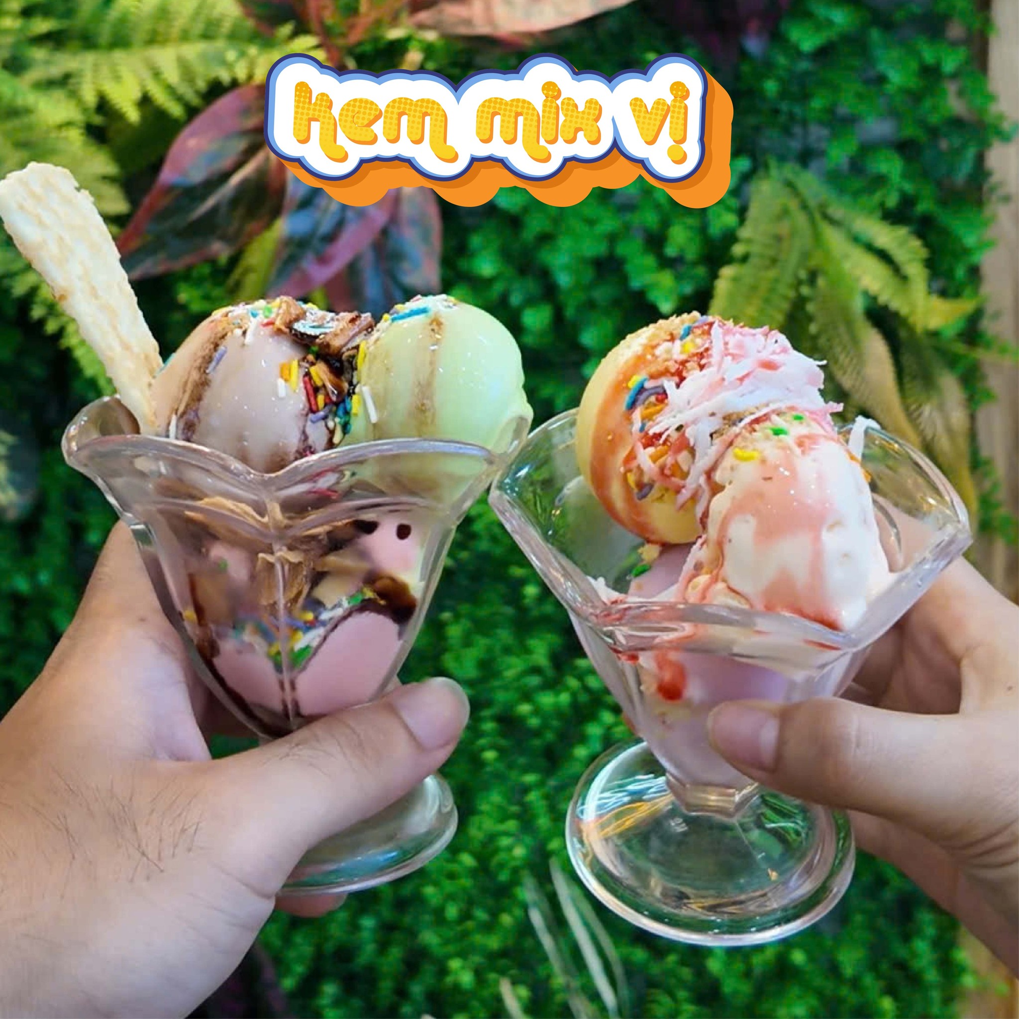 Kem mix vị đủ màu SuTi